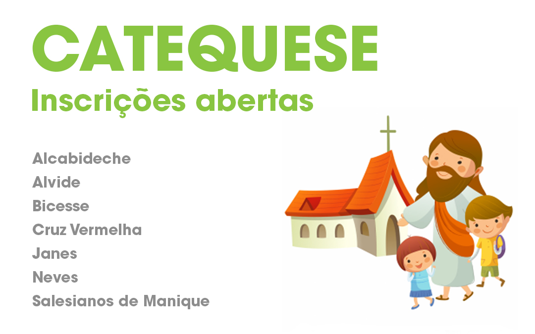 Catequese inscrições abertas Paróquia de Alcabideche